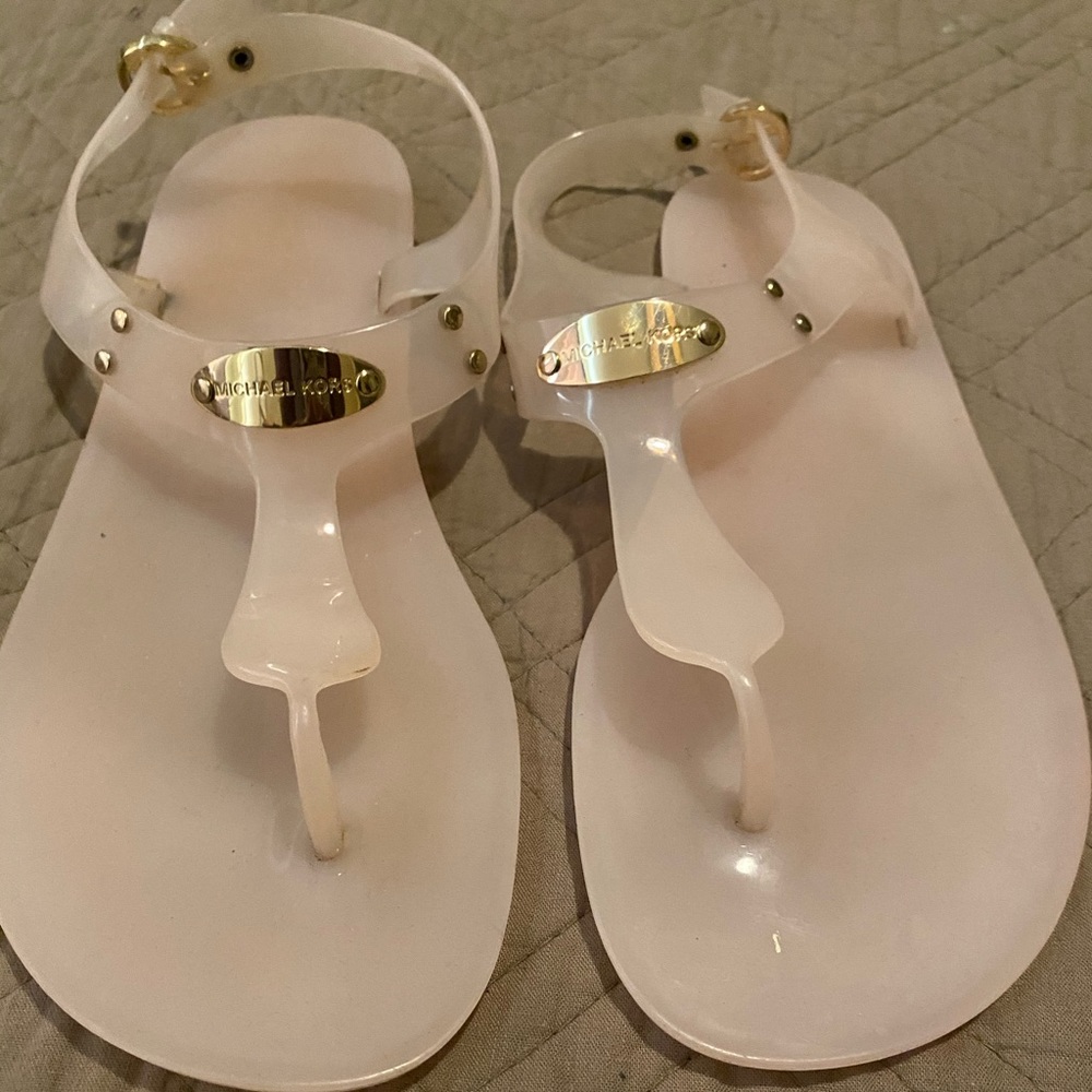 $20 micheal kors plastic sandals!